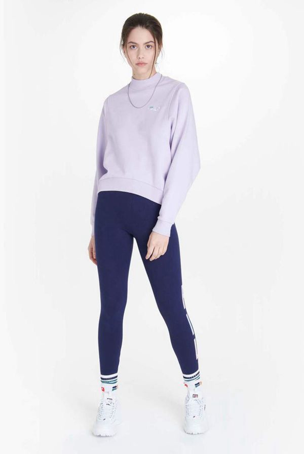 Fila Summer Drop Sleeve Women's Sweatshirts - Purple,NZ 350-93865